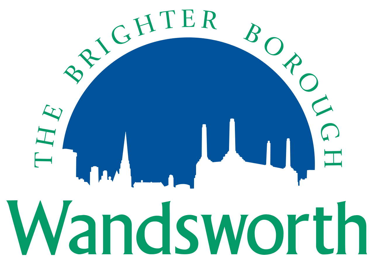 The logo for Wandsworth, the brighter borough.